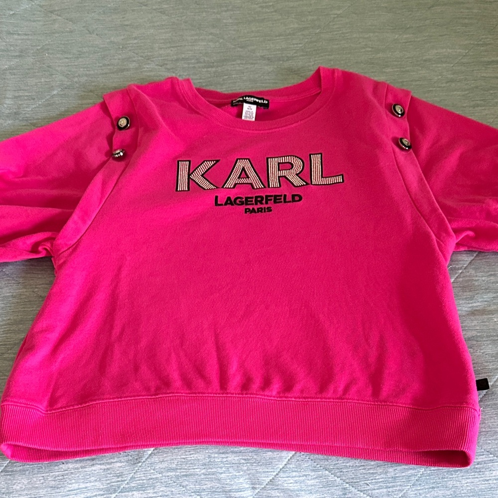 Karl Lagerfeld Kids Pink Sweatshirt